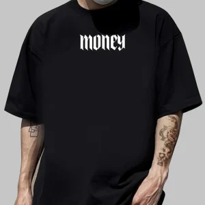 Round Neck Cotton Blend Black